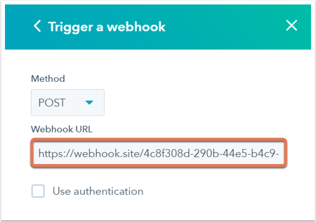 hubspot workflows webhooks webhook use request