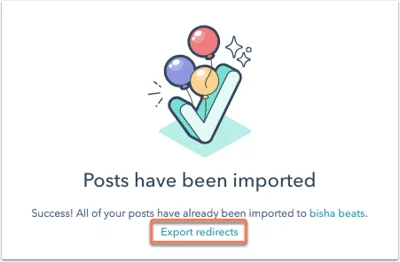 export-redirects