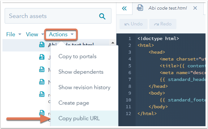 Create, edit, and attach CSS files to style your site