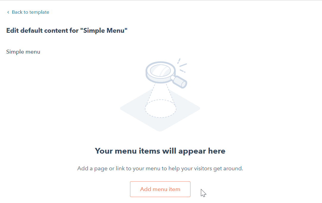 シンプルメニューモジュールを編集する