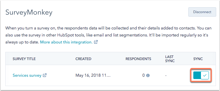 Use Hubspot S Integration With Surveymonkey - surveymonkey sync