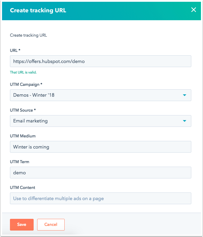 Create And Use Tracking URLs