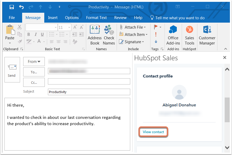 hubspot plugin for outlook mac