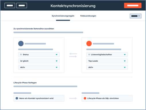 Operations Hub Contact sync 1 DE