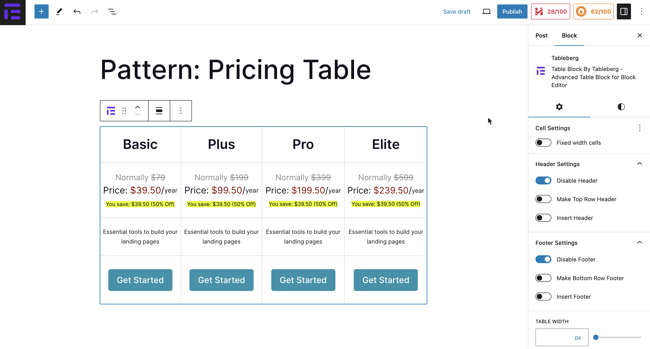 Pricing Table Created with Tableberg
