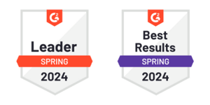 G2 Leader badge Spring 2024, Best results Spring 2024