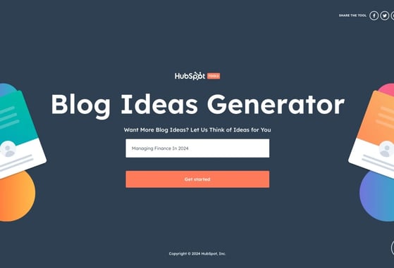 AI blog topic generator