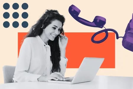 woman doing cold calling training