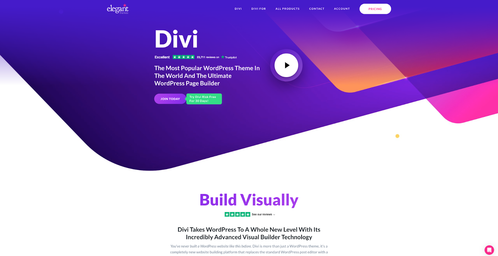 divi website builder