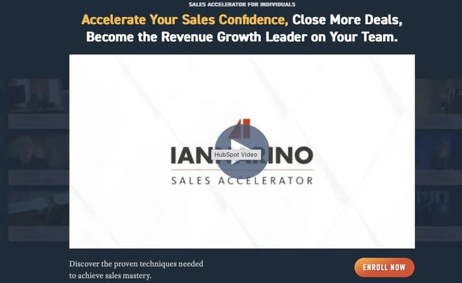 Iannarino sales accelerator course.