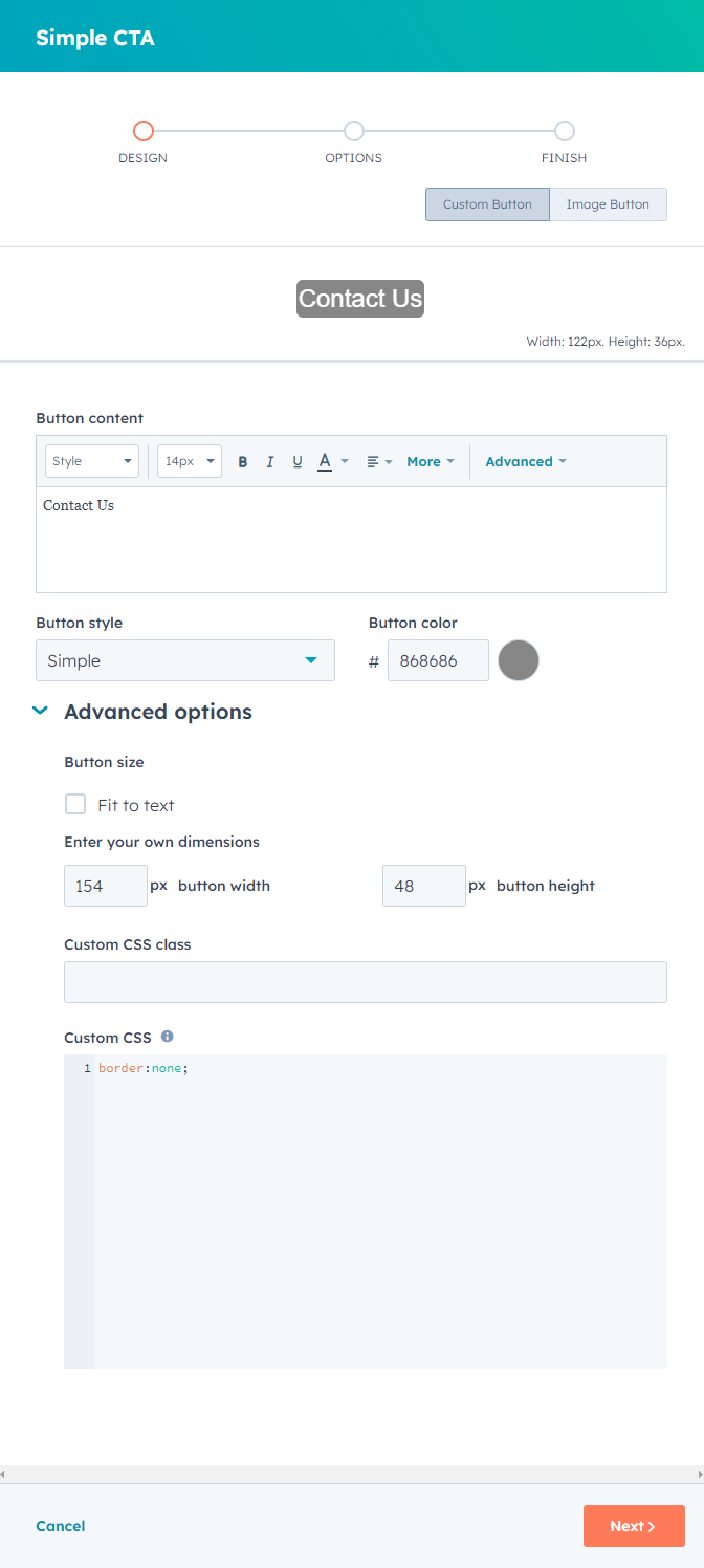 Add custom styles to your CTA (legacy)