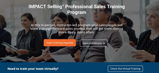 IMPACT Selling Professional Sales Training Program.