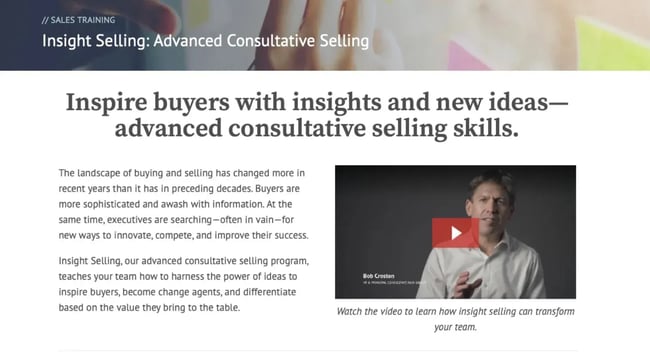 RAIN Group’s Insight Selling course.