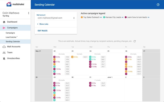 Sales-Enablement-Tool von Mailshake