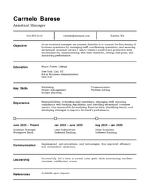 management resume