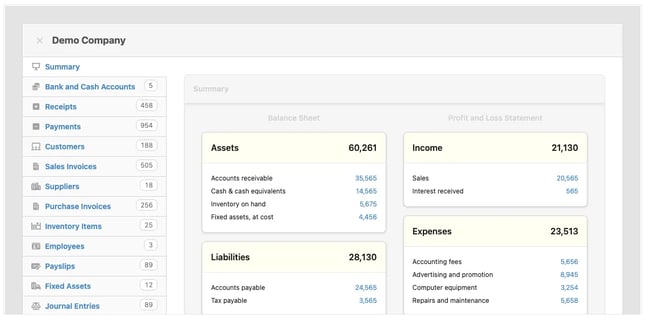 small business tool manager.io screenshot