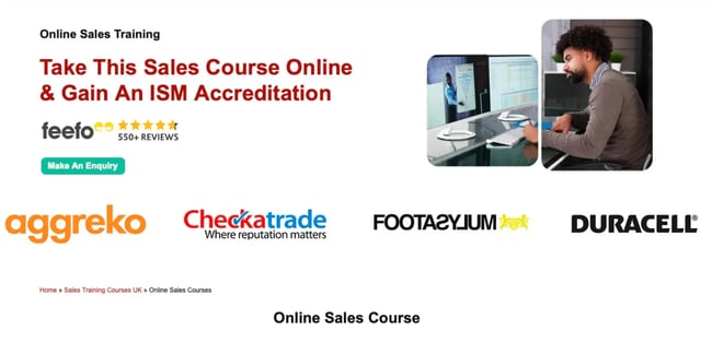 MTD sales training course.