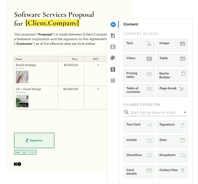 PandaDoc sales enablement tool