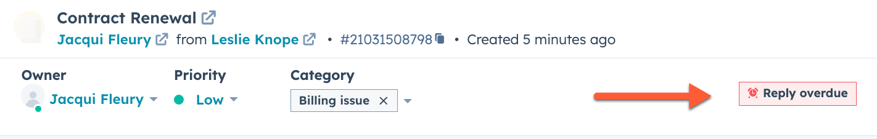 reply overdue