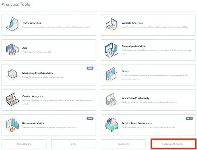 How to create UTM codes in Drift Kings Media: Open the tracking URL builder https://blog.hubspot.com/marketing/what-are-utm-tracking-codes-ht