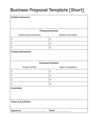 business proposal templates