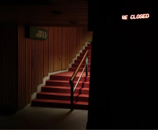 Empty stairway inside Sydney Opera House