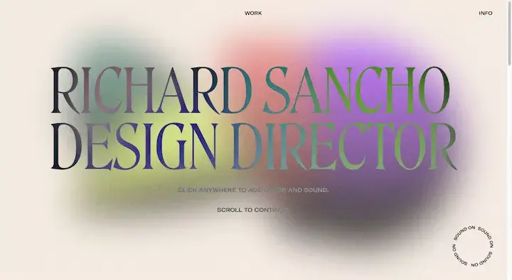 3d web design, richard sancho