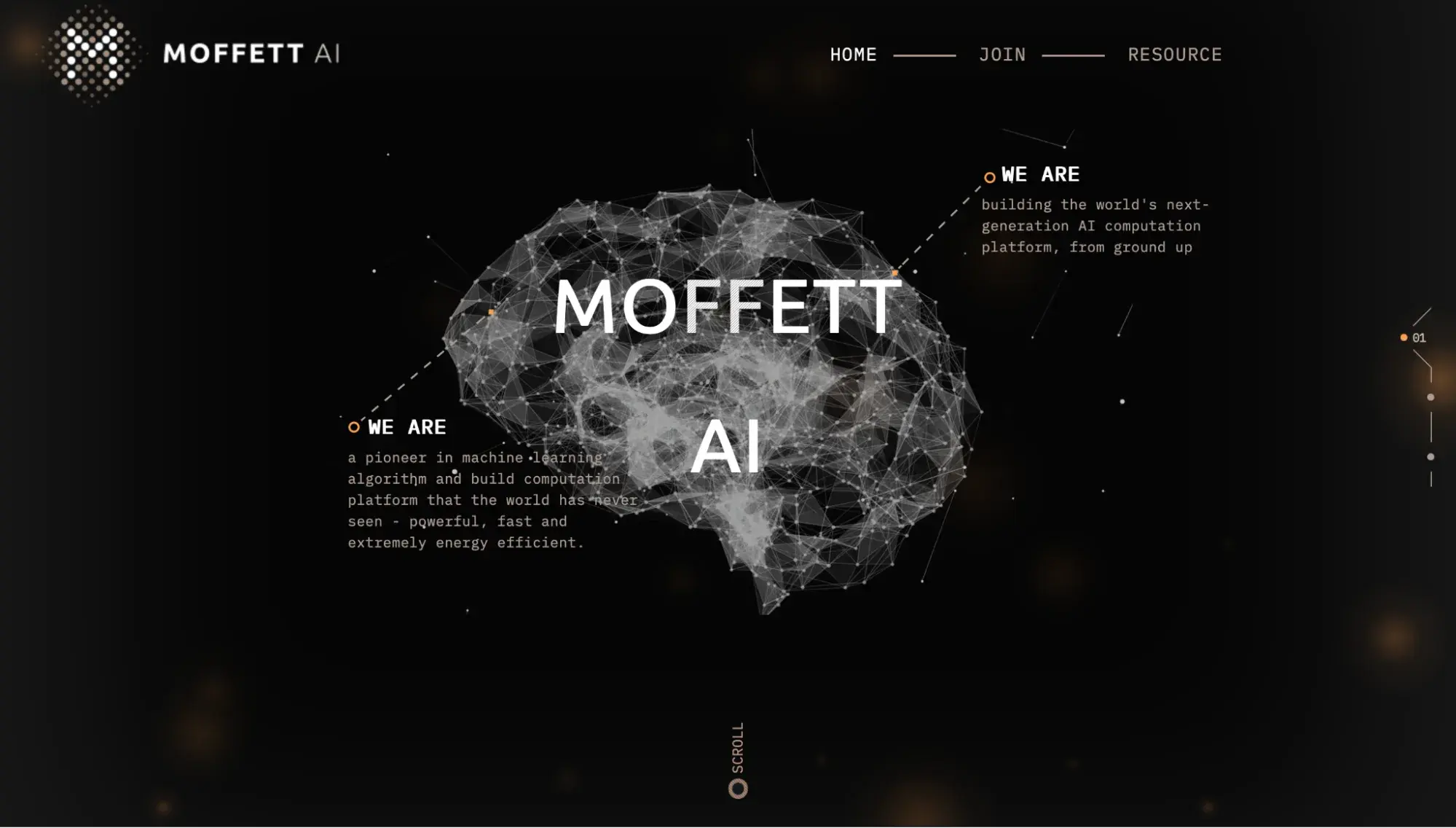 3d website design, moffett ai