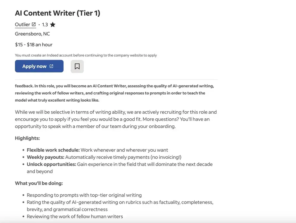 ai careers, ai writer