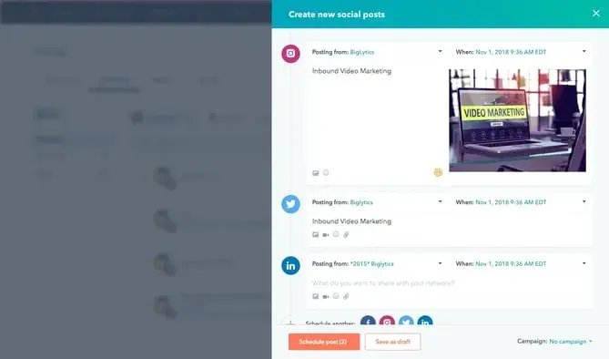 social media content calendar tool: hubspot social inboxhttps://www.hubspot.com/products/marketing/social-inbox