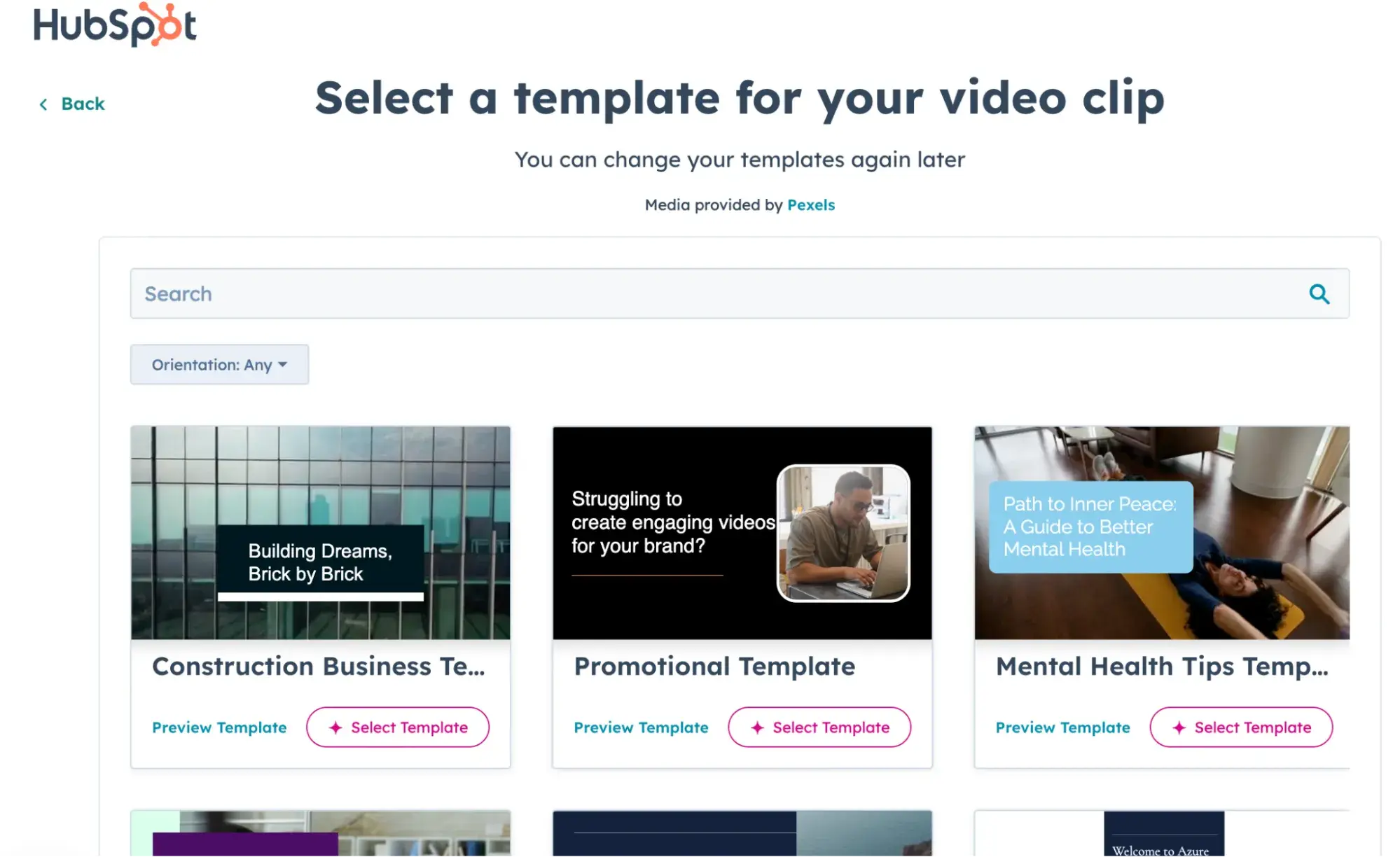 product demo screenshot of hubspot's clip creator