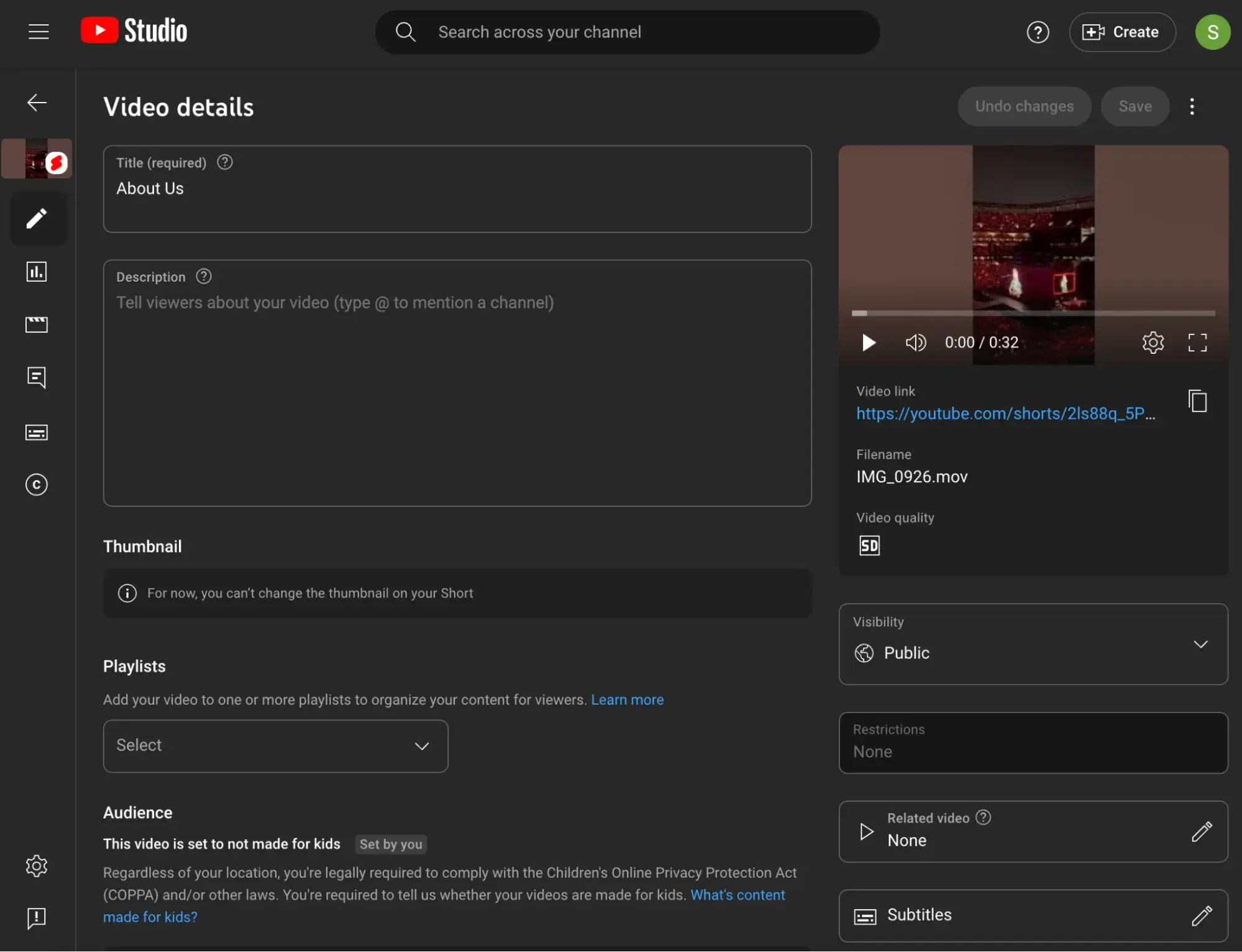 : Find Subtitles in the Details tab of YouTube Studio.