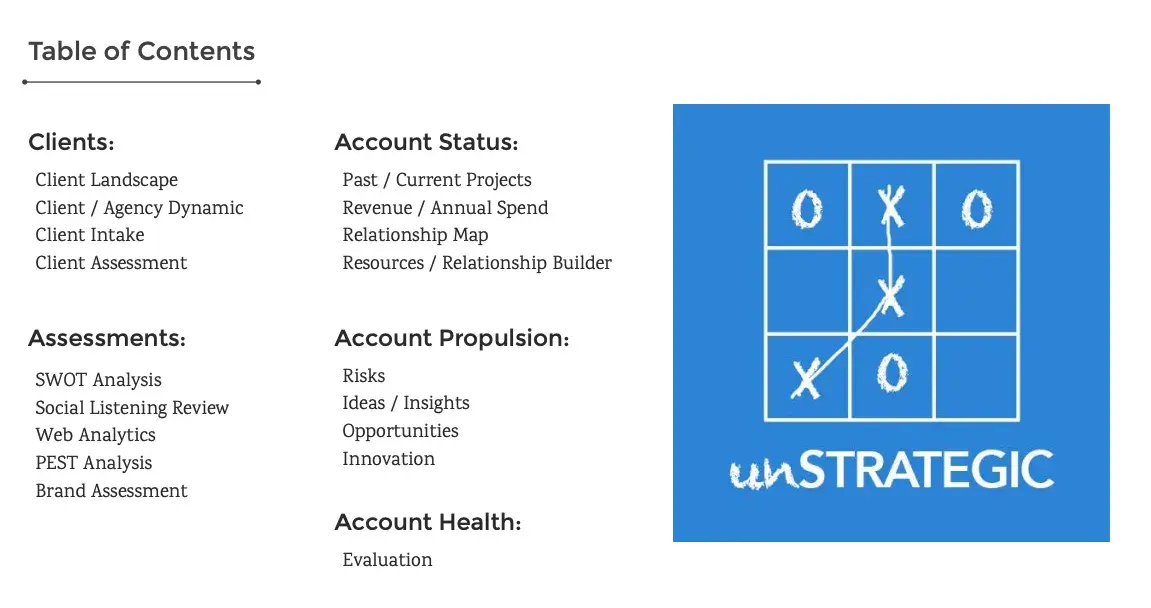 unstrategic strategic account plan