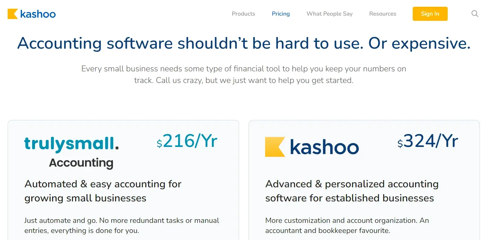 accounting software examples - Kashoo