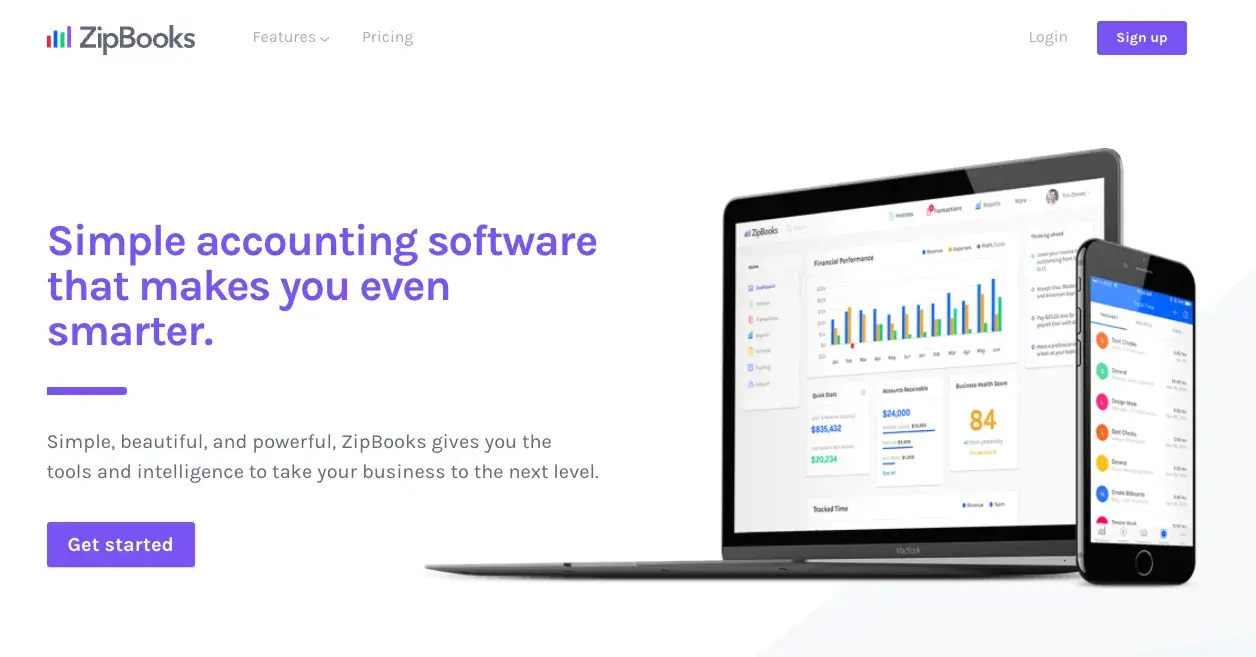 accounting software examples - ZipBooks