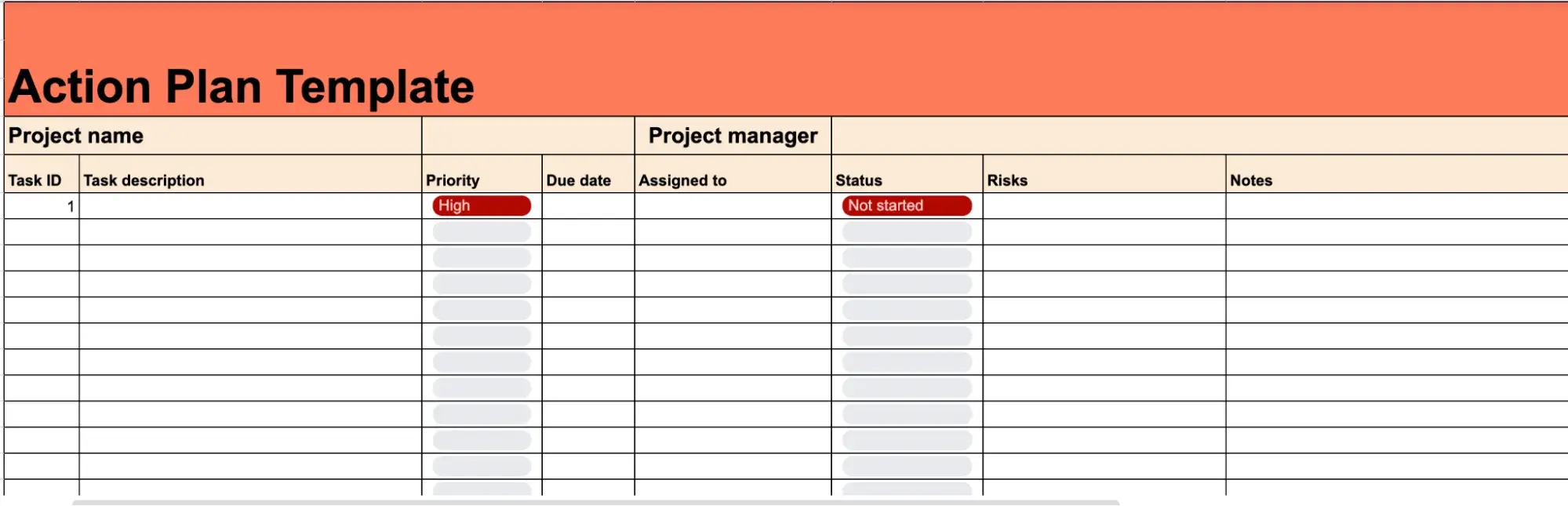 action plan template from hubspot