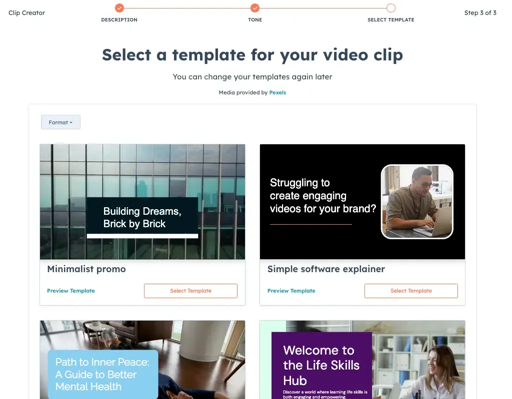 use hubspot clip to create accessible videos