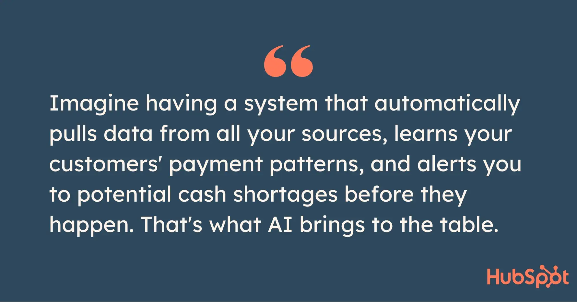 pull quote on what ai can do for cash flow forecasting