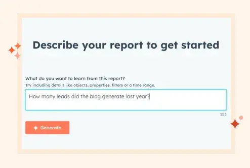 prompt screen for hubspot’s ai summarization tool