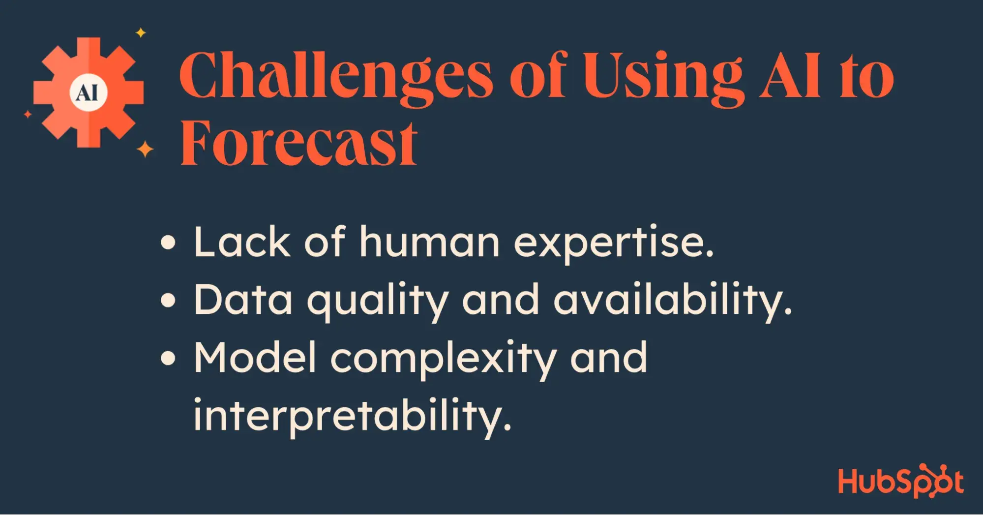 Challenges of Using AI to forecast