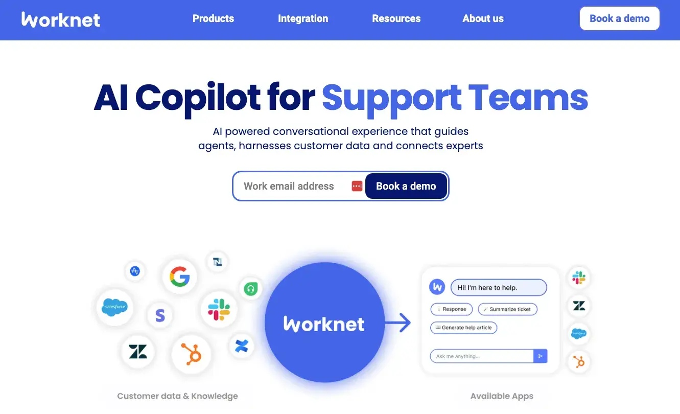 Worknet offers an ai ticketing system