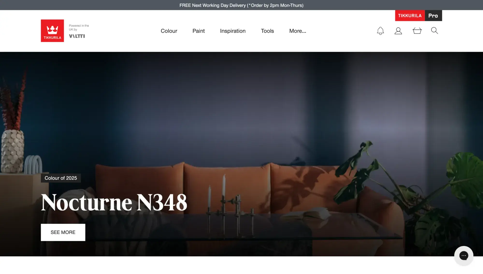 b2b ecommerce website examples: tikkurila