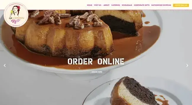 La Newyorkina bakery website design