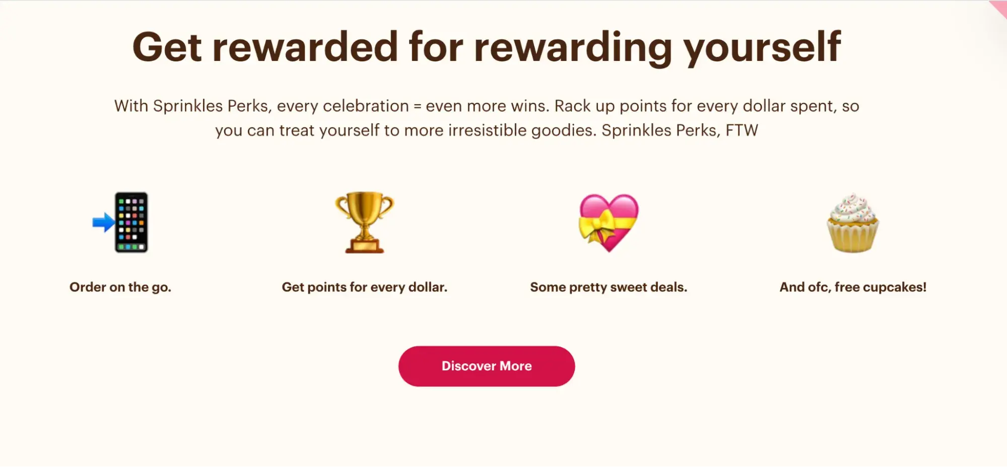 The Sprinkles rewards program