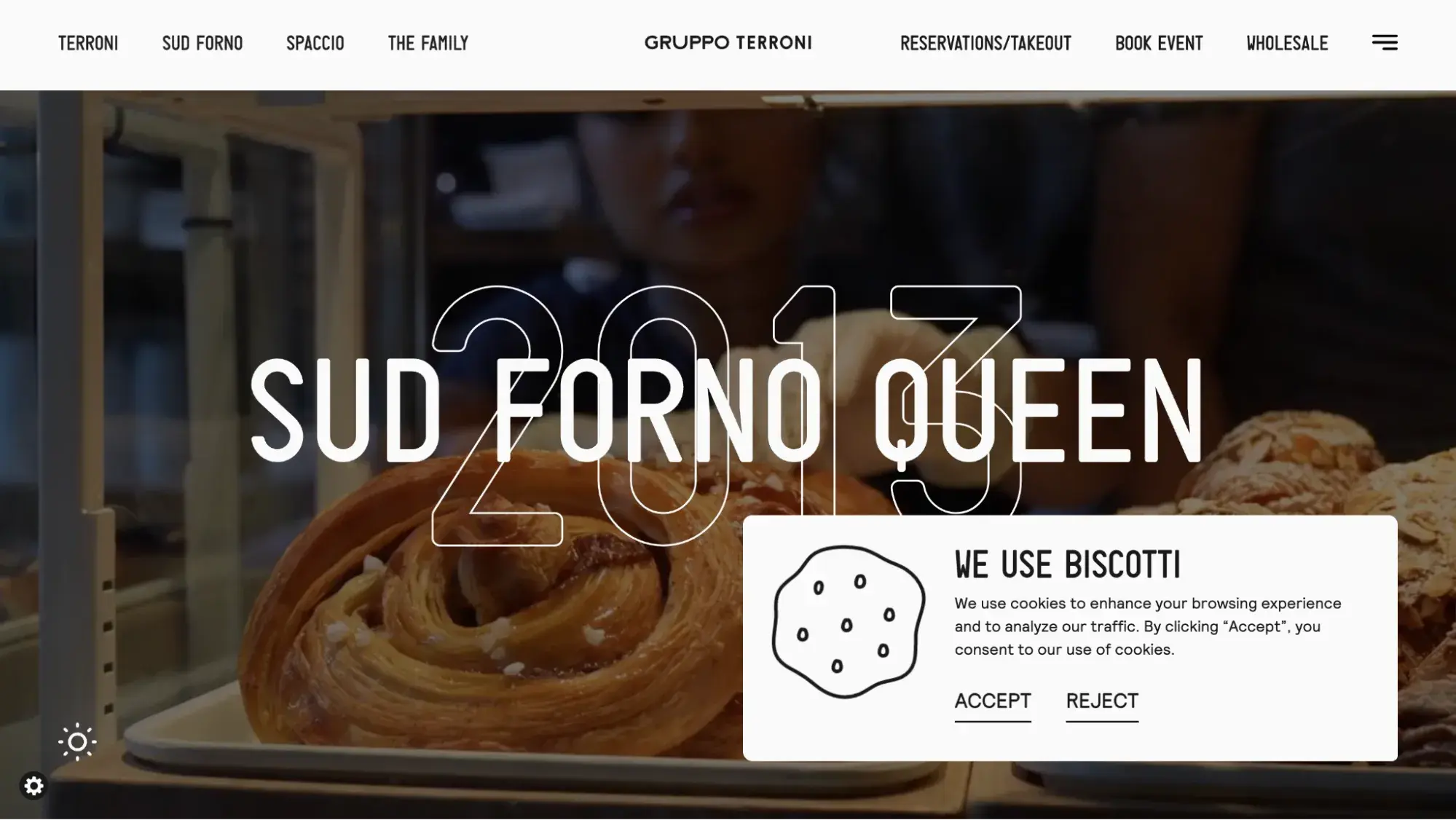 Sud Forno’s bakery website design