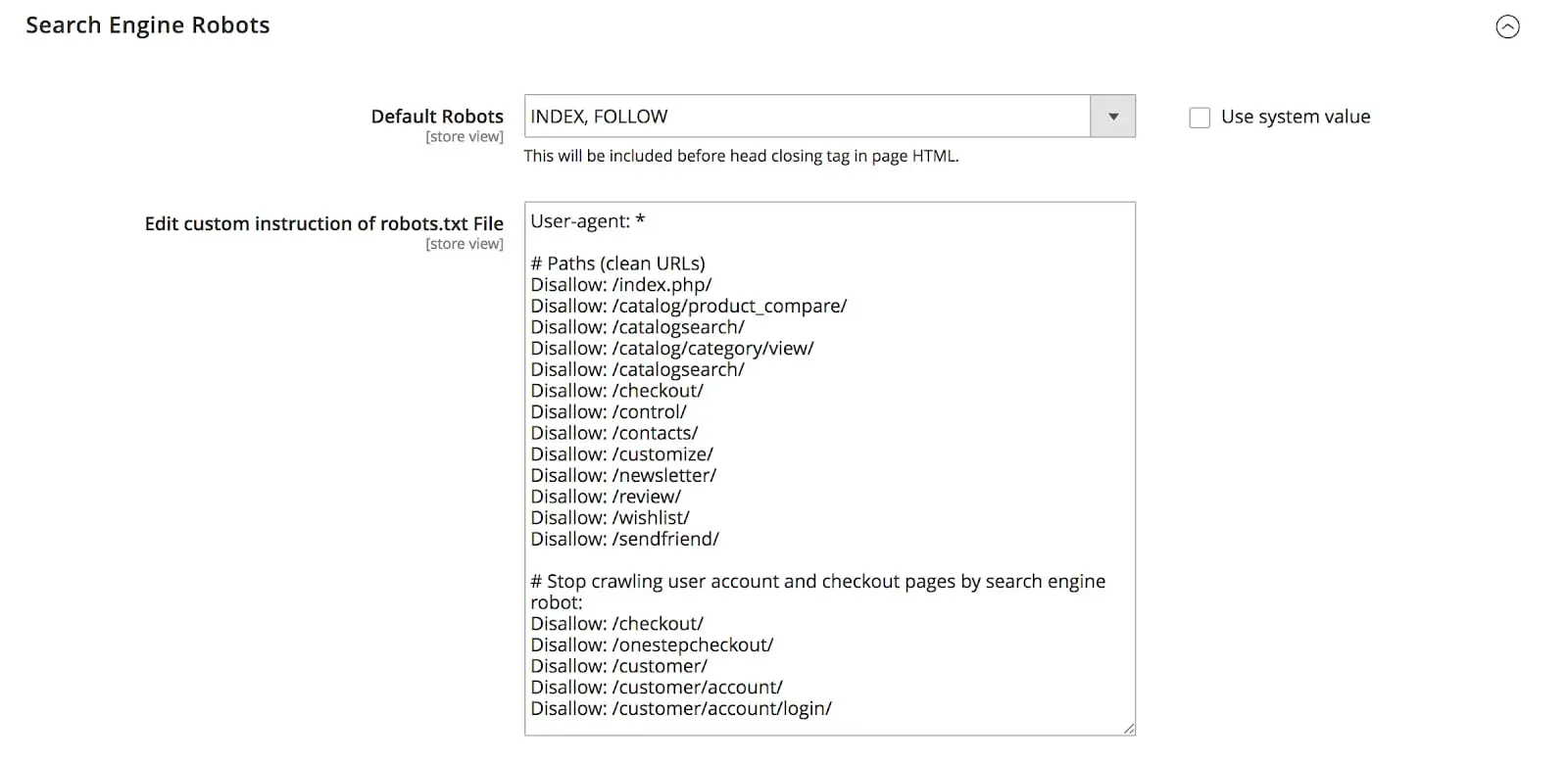 Search Engine Robots lets you choose and customize your index with specific tasks to follow out.