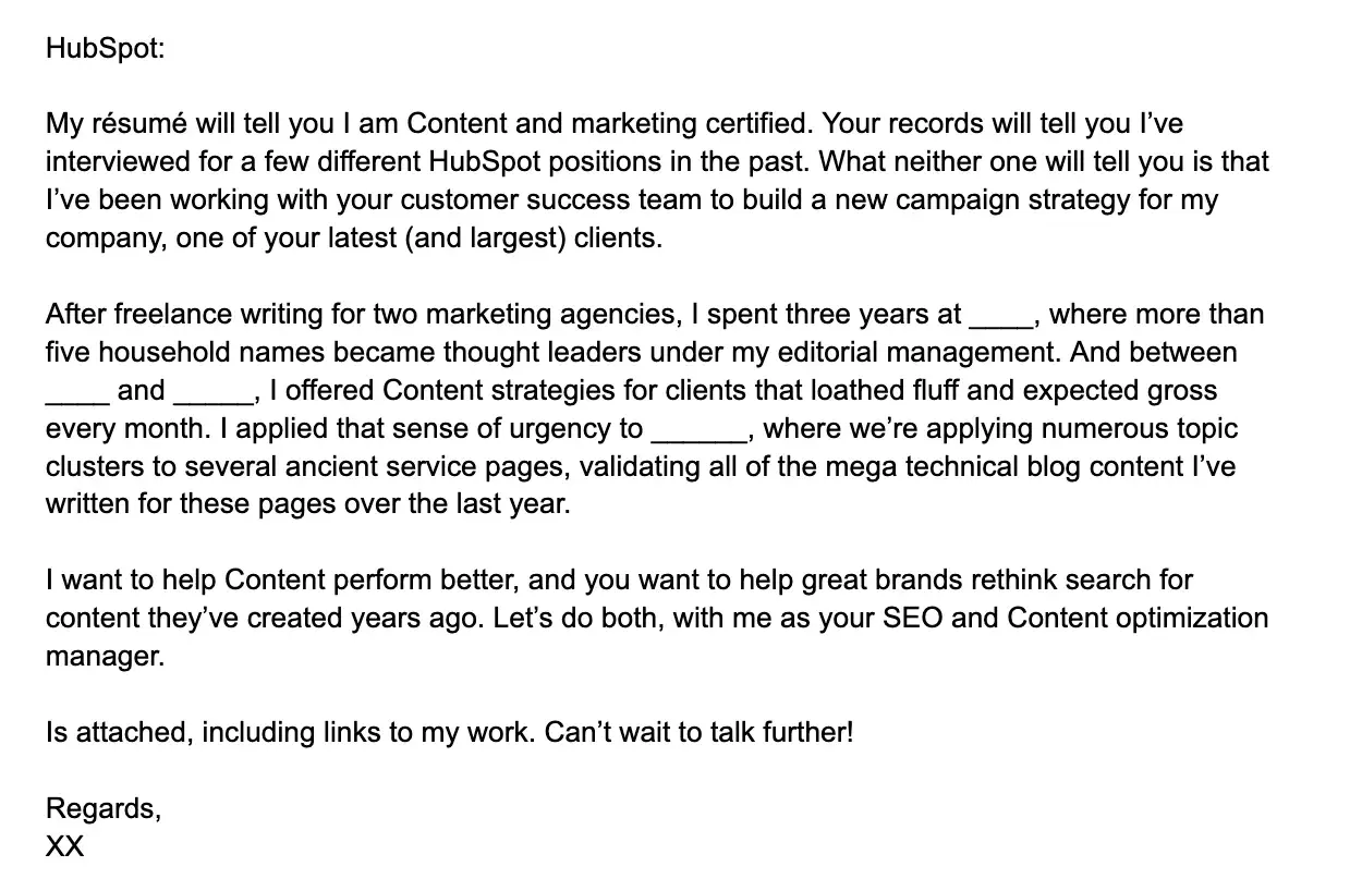 good cover letter examples, we’re meant for each other