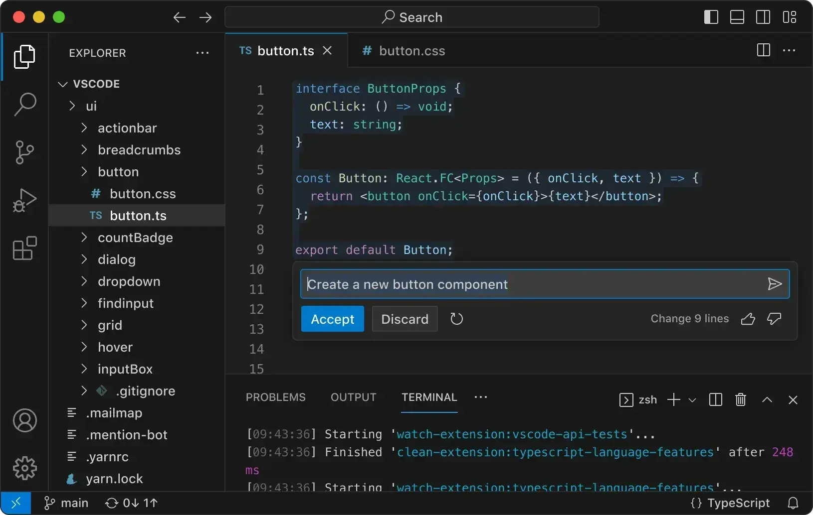 best html editor: The Visual Studio Code interface.