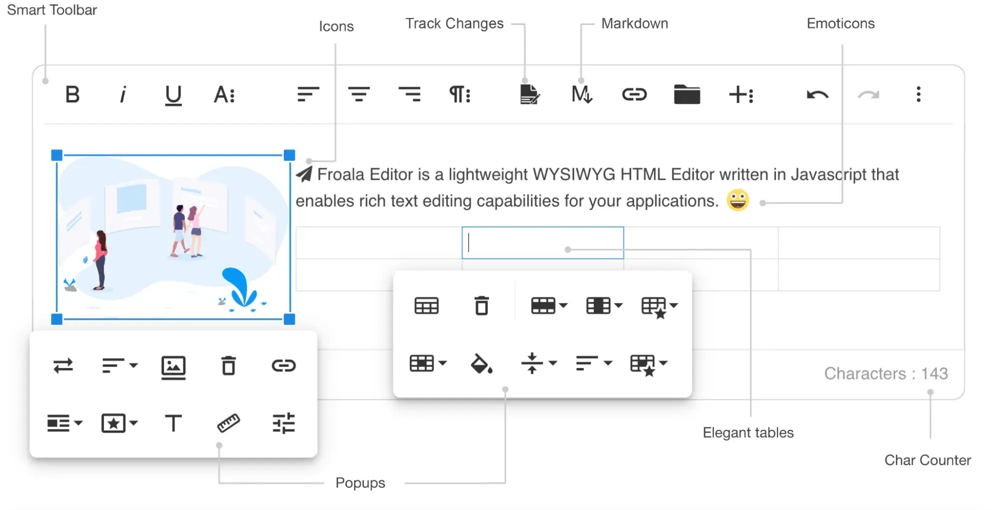 best WYSIWYG premium editors, Froala