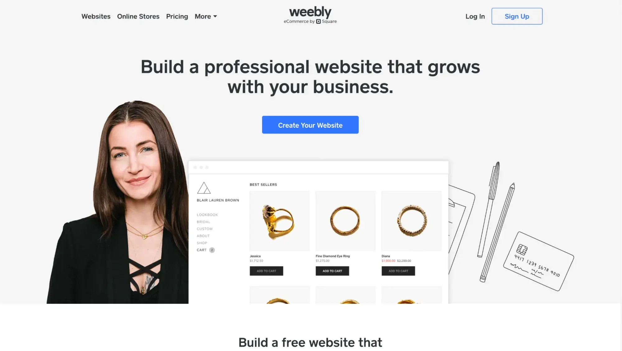 Weebly’s free blog hosting site